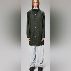 RAINS Green Raincoat XS/S NWT